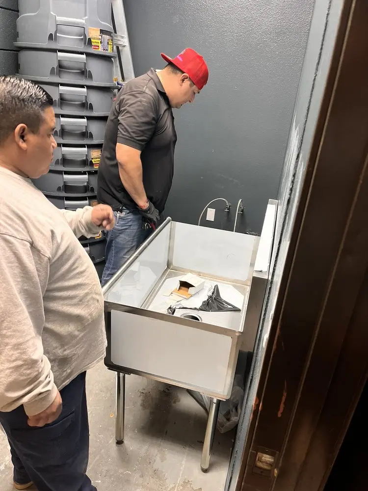Commercial plumbing and sink installation in Mid-Westside
