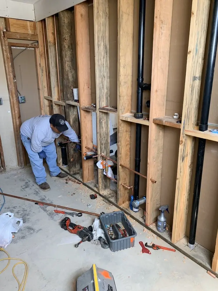 Commercial rough-in plumbing for Water Heater Replacement in Mid-Westside